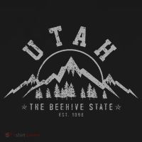 Utah Est. 1896 State Vintage Mountains Nature Outdoor T-Shirt thumb 7