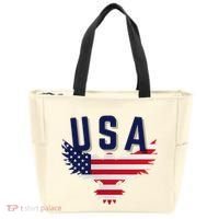 Usa Eagle 4th Of July Gift Casual American Tote Bag thumb 0
