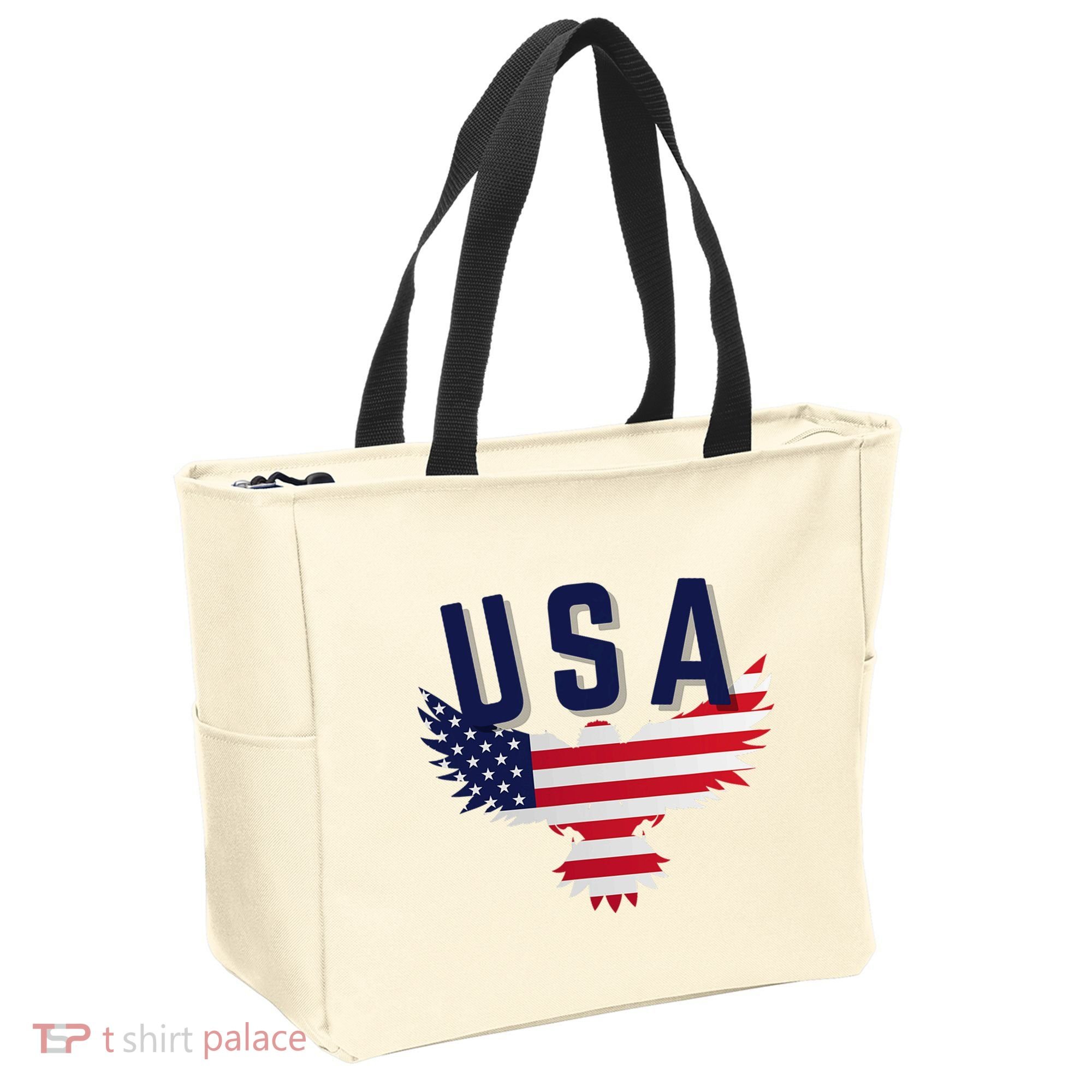 Usa Eagle 4th Of July Gift Casual American Tote Bag