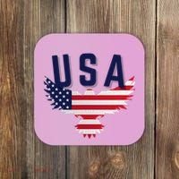 Usa Eagle 4th Of July Gift Casual American Coaster thumb 0