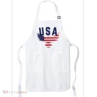 Usa Eagle 4th Of July Gift Casual American Apron thumb 0