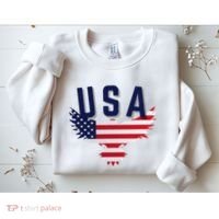 Usa Eagle 4th Of July Gift Casual American Sweatshirt thumb 2