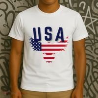 Usa Eagle 4th Of July Gift Casual American T-Shirt thumb 3