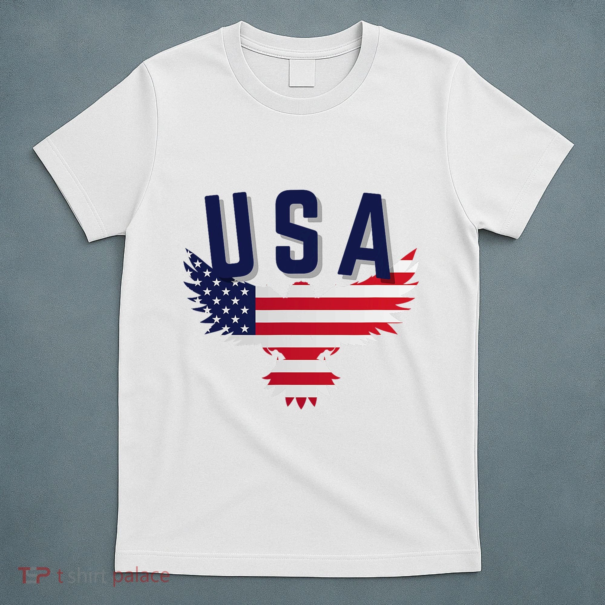 Usa Eagle 4th Of July Gift Casual American T-Shirt