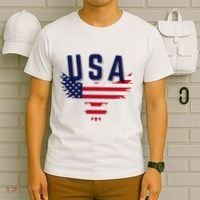 Usa Eagle 4th Of July Gift Casual American T-Shirt thumb 6