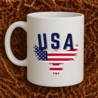 Usa Eagle 4th Of July Gift Casual American Coffee Mug thumb 2