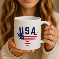 Usa Eagle 4th Of July Gift Casual American Coffee Mug thumb 3