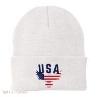Usa Eagle 4th Of July Gift Casual American Beanie thumb 0