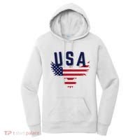 Usa Eagle 4th Of July Gift Casual American Women's Hoodie thumb 0