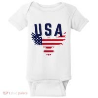 Usa Eagle 4th Of July Gift Casual American Baby Bodysuit thumb 0