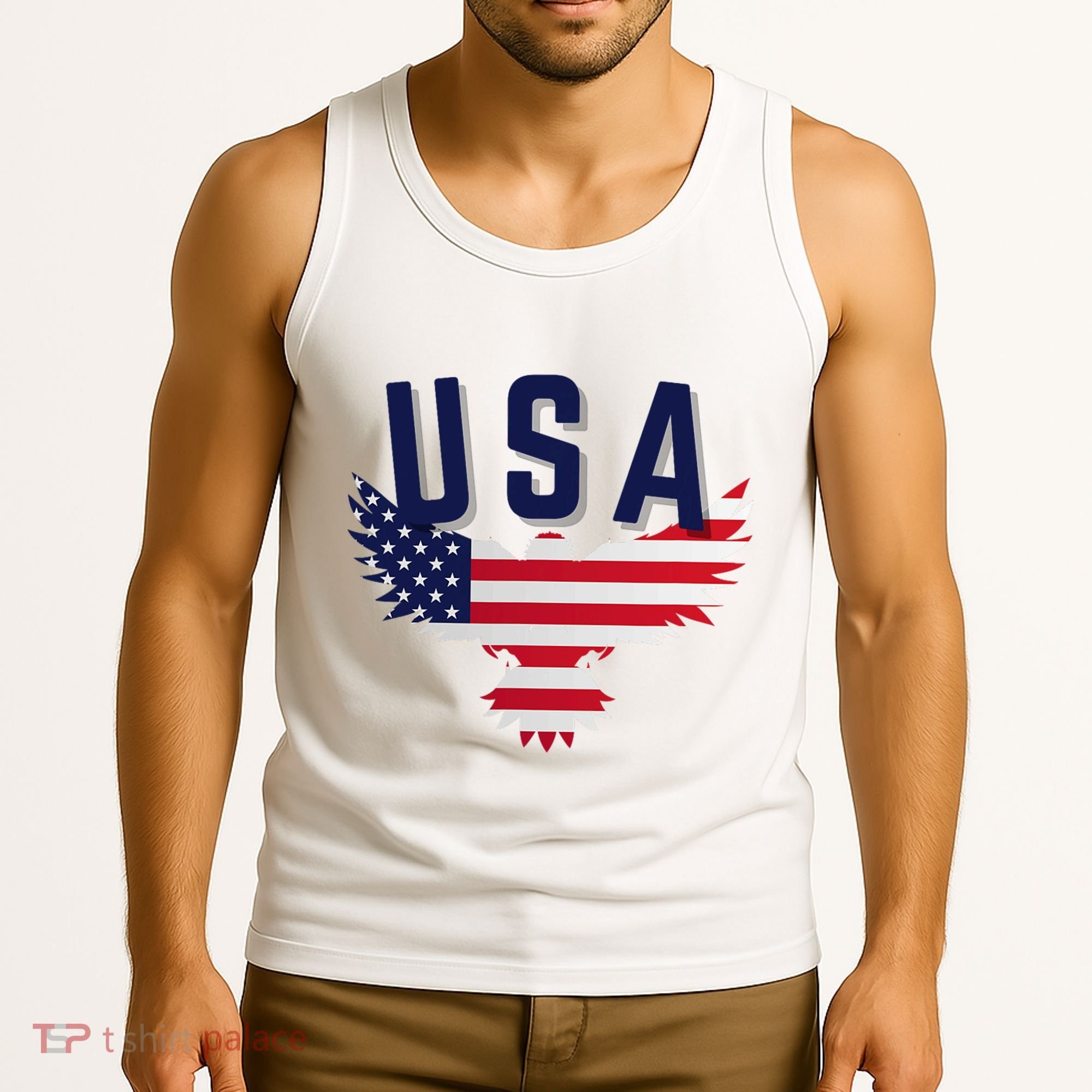 Usa Eagle 4th Of July Gift Casual American Tank Top