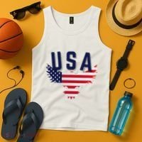 Usa Eagle 4th Of July Gift Casual American Tank Top thumb 4