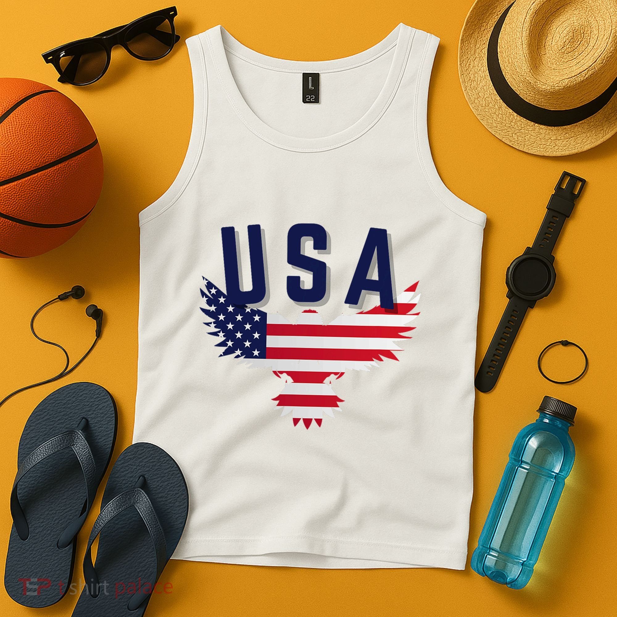 Usa Eagle 4th Of July Gift Casual American Tank Top