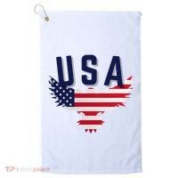 Usa Eagle 4th Of July Gift Casual American Golf Towel thumb 0
