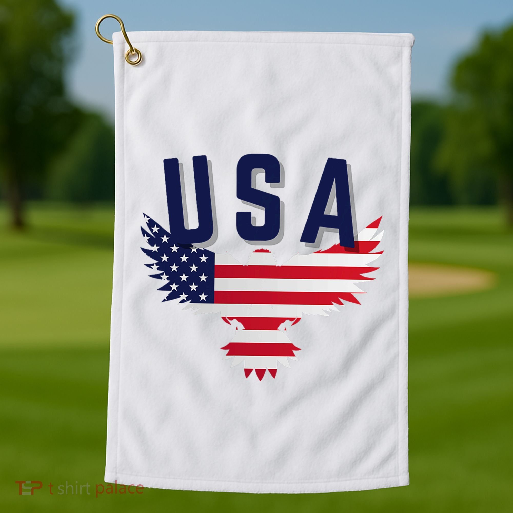 Usa Eagle 4th Of July Gift Casual American Golf Towel