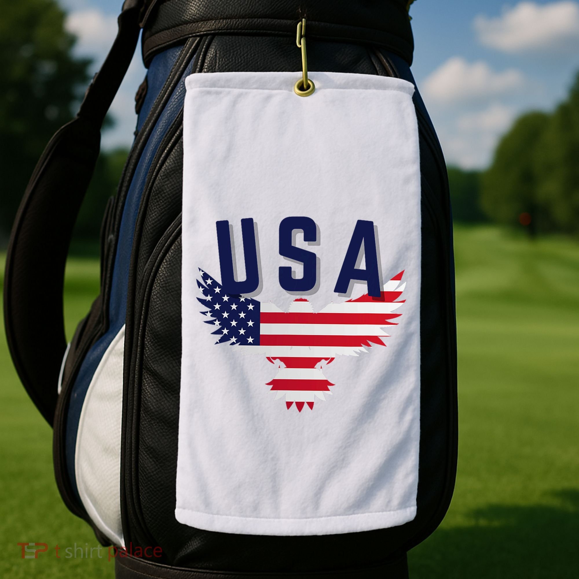 Usa Eagle 4th Of July Gift Casual American Golf Towel
