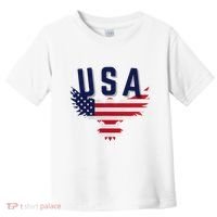 Usa Eagle 4th Of July Gift Casual American Toddler T-Shirt thumb 0