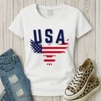 Usa Eagle 4th Of July Gift Casual American Women's T-Shirt thumb 3