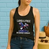 USA Eagle American Flag 4th of July USA Independence Women's Tank Top thumb 2