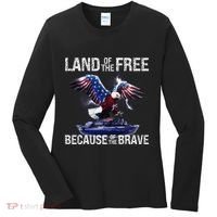 USA Eagle American Flag 4th of July USA Independence Women's Long Sleeve Shirt thumb 0