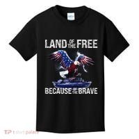 USA Eagle American Flag 4th of July USA Independence Kids T-Shirt thumb 0