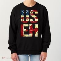 Us Eh America Canada Flag Funny American Canadian Women's Sweatshirt thumb 0