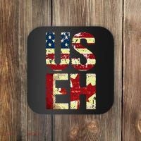 Us Eh America Canada Flag Funny American Canadian Coaster thumb 0