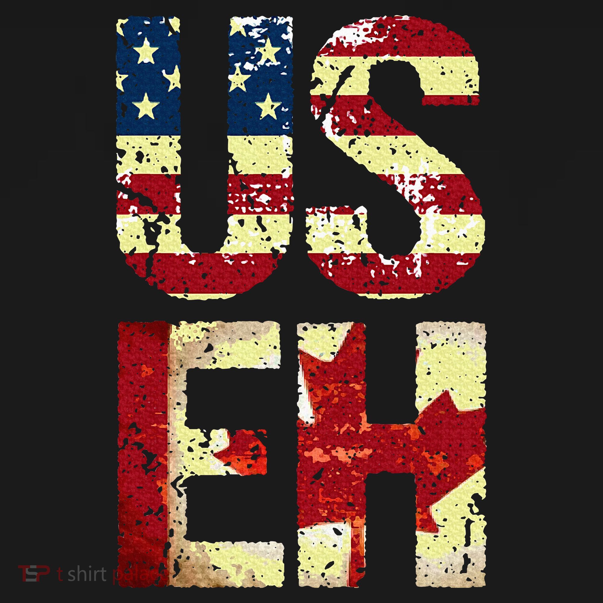 Us Eh America Canada Flag Funny American Canadian Ornament