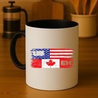 US EH Canada America Flag Maple Leaf Proud Canuck Roots Coffee Mug thumb 4