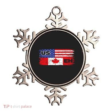 US EH Canada America Flag Maple Leaf Proud Canuck Roots Ornament