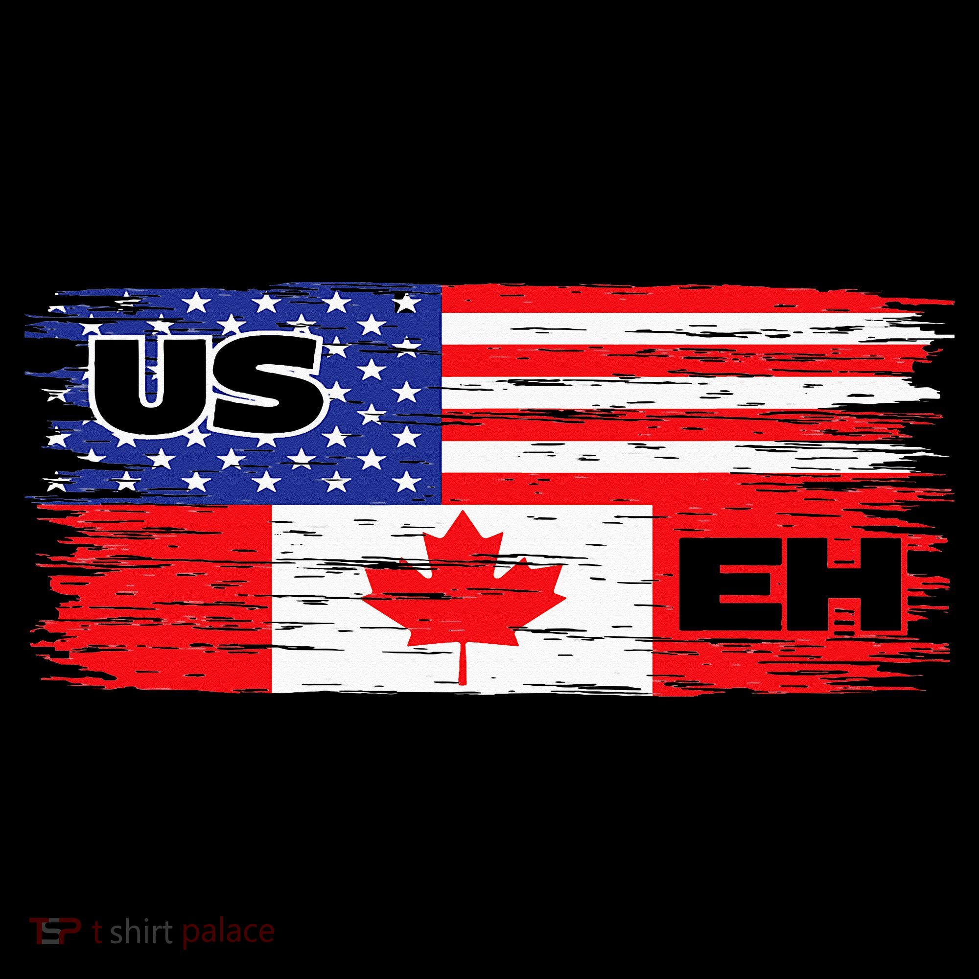 US EH Canada America Flag Maple Leaf Proud Canuck Roots Ornament