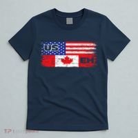 US EH Canada America Flag Maple Leaf Proud Canuck Roots T-Shirt thumb 5