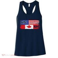 US EH Canada America Flag Maple Leaf Proud Canuck Roots Women's Tank Top thumb 0