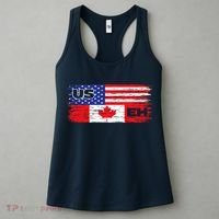 US EH Canada America Flag Maple Leaf Proud Canuck Roots Women's Tank Top thumb 3