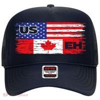 US EH Canada America Flag Maple Leaf Proud Canuck Roots Hat thumb 0