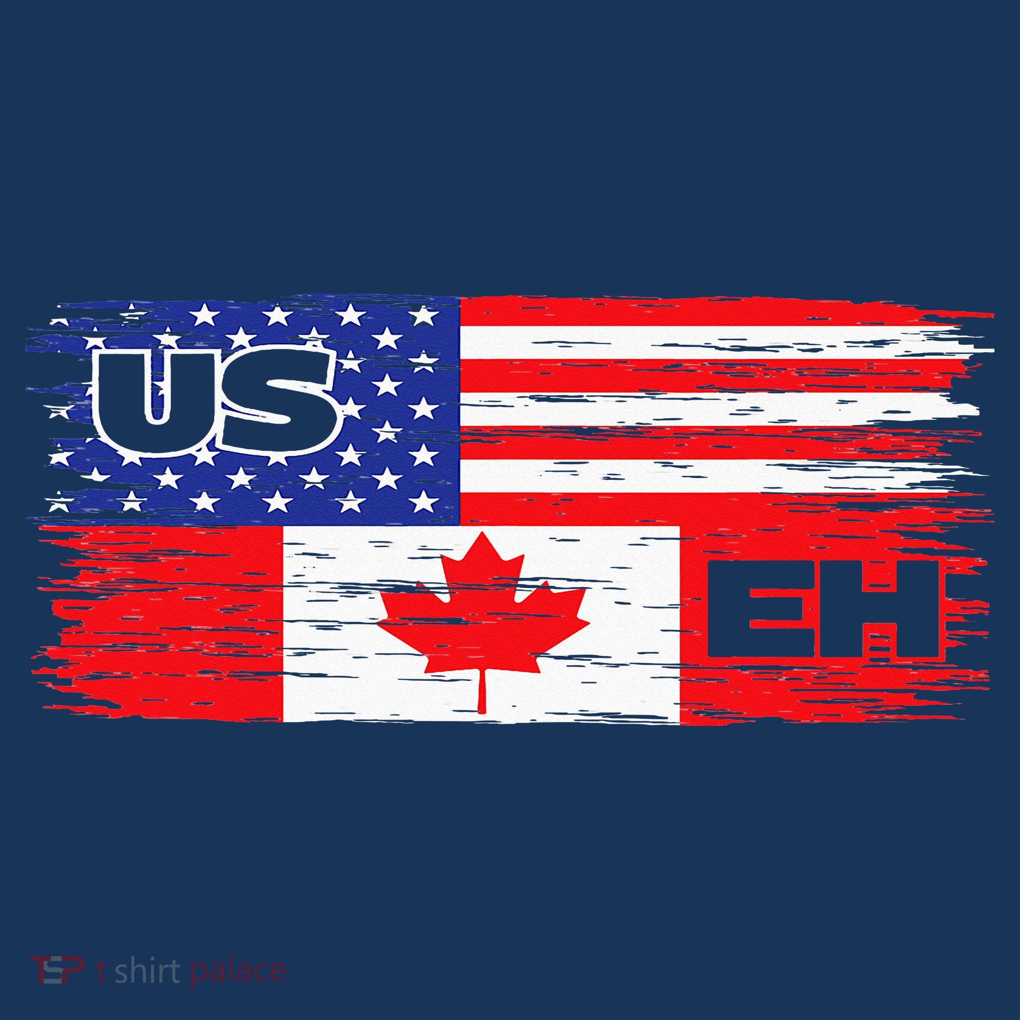 US EH Canada America Flag Maple Leaf Proud Canuck Roots Toddler T-Shirt