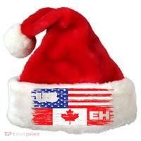 US EH Canada America Flag Maple Leaf Proud Canuck Roots Santa Hat thumb 0