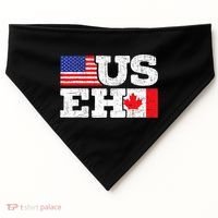 US EH Canada America Flag Maple Leaf Proud Canuck Roots USA-Made Doggie Bandana thumb 0