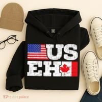 US EH Canada America Flag Maple Leaf Proud Canuck Roots Hoodie thumb 4