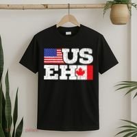 US EH Canada America Flag Maple Leaf Proud Canuck Roots T-Shirt thumb 2