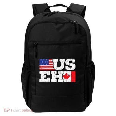 US EH Canada America Flag Maple Leaf Proud Canuck Roots Backpack