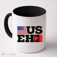US EH Canada America Flag Maple Leaf Proud Canuck Roots Coffee Mug thumb 0