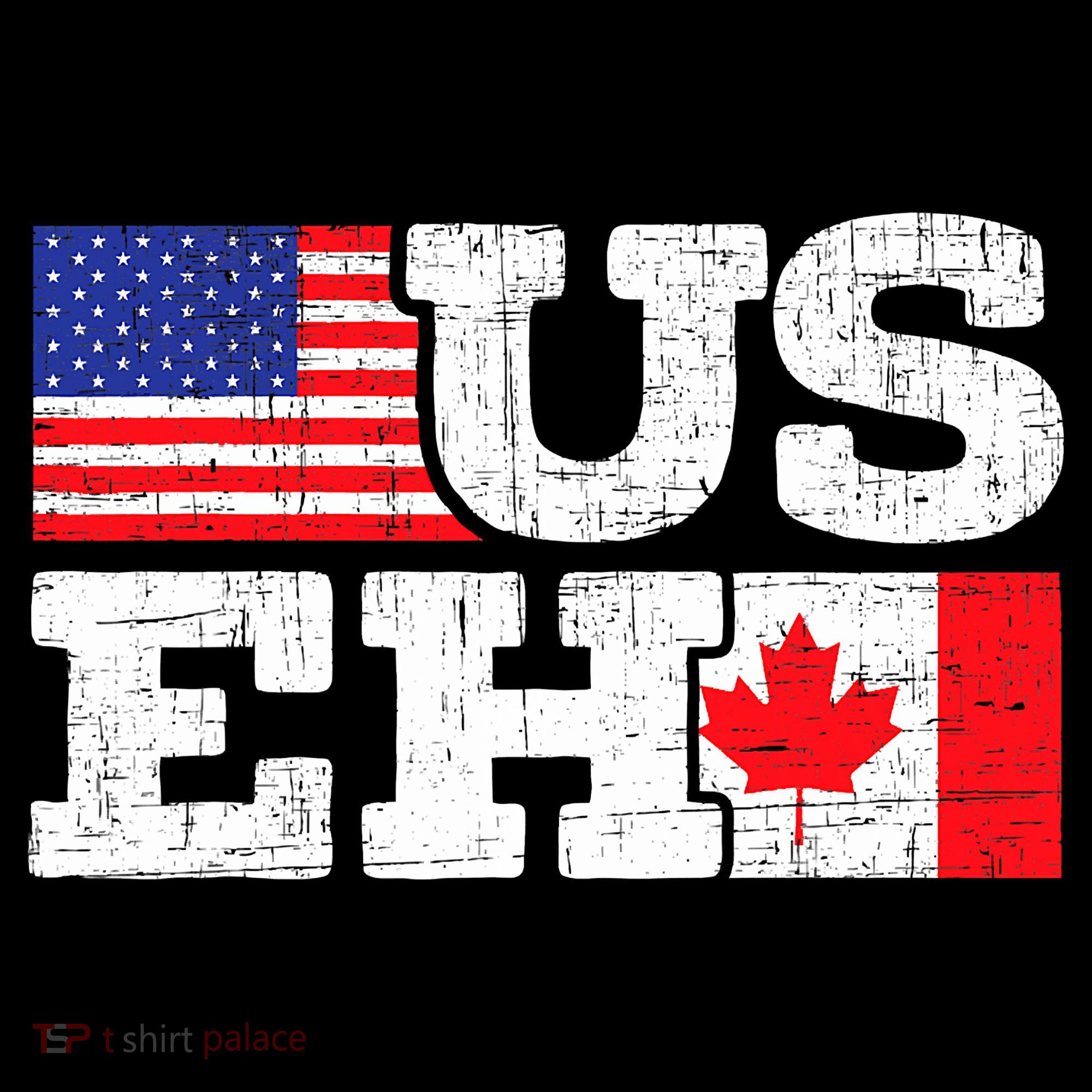 US EH Canada America Flag Maple Leaf Proud Canuck Roots Women's Hoodie