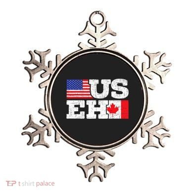 US EH Canada America Flag Maple Leaf Proud Canuck Roots Ornament