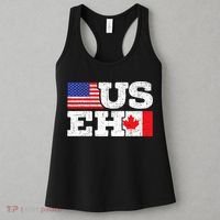 US EH Canada America Flag Maple Leaf Proud Canuck Roots Women's Tank Top thumb 3