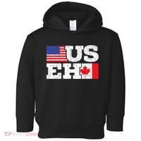 US EH Canada America Flag Maple Leaf Proud Canuck Roots Toddler Hoodie thumb 0