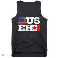US EH Canada America Flag Maple Leaf Proud Canuck Roots Tank Top thumb 0