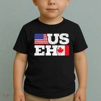 US EH Canada America Flag Maple Leaf Proud Canuck Roots Toddler T-Shirt thumb 2