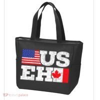 US EH Canada America Flag Maple Leaf Proud Canuck Roots Tote Bag thumb 3