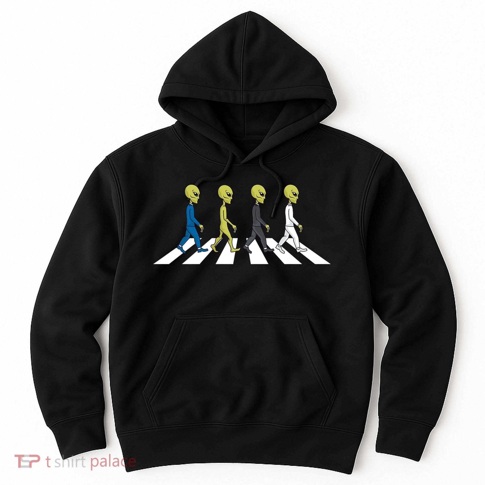 Ufo Extraterrestrial Crossing Alien Hoodie